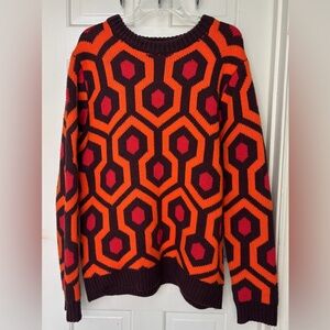 Middle of Beyond Men’s Pullover Sweater The Shining Overlook Hotel Carpet XL